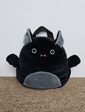 VHTF Hot Topic Emily Black Bat Squishmallows x Bioworld Bag 9"